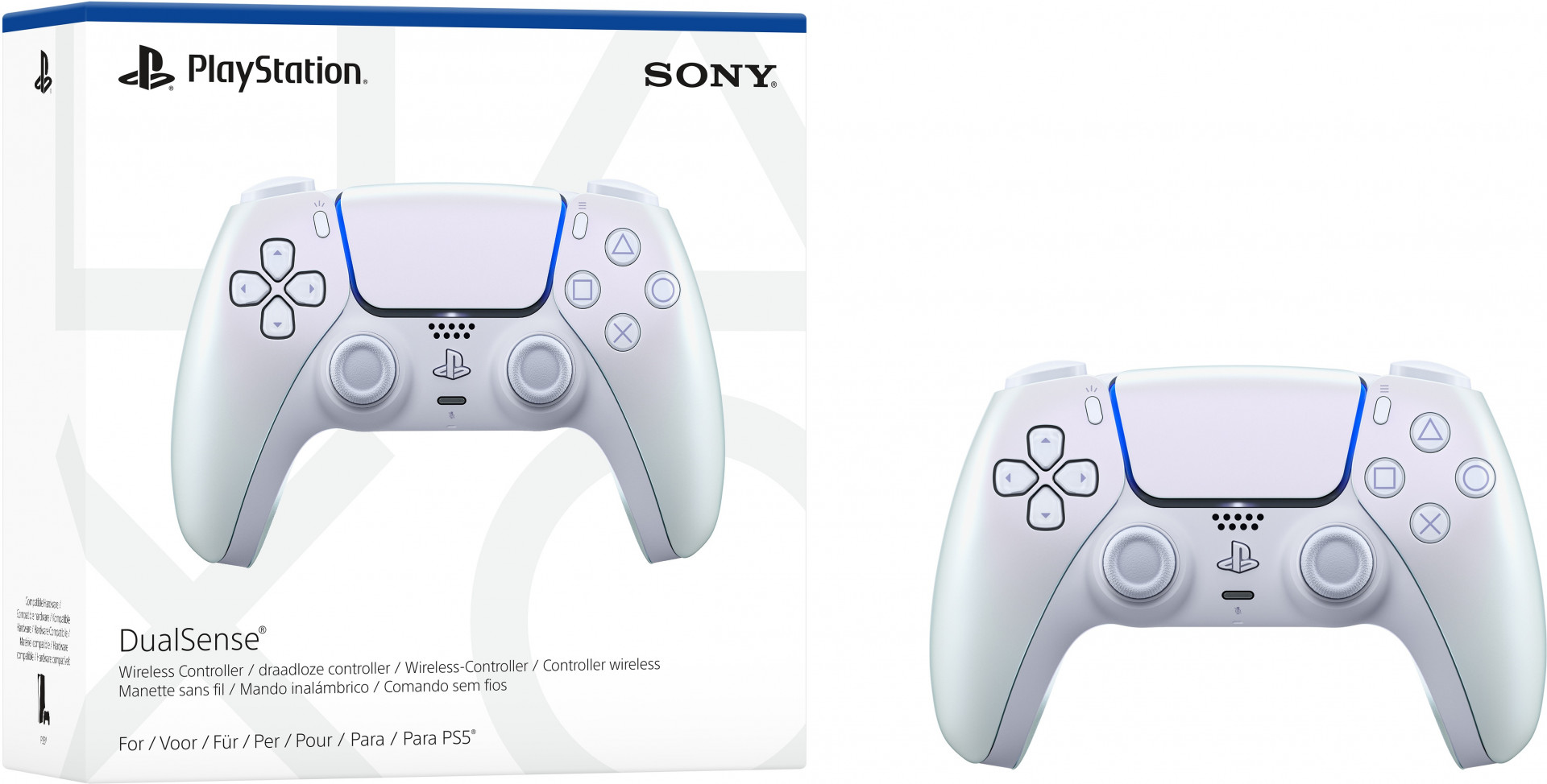 PlayStation 5 DualSense Wireless Controller - Chroma Pearl PlayStation 5 DualSense Wireless Controller - Chroma Pearl